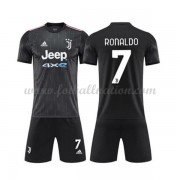 Juventus Barn Fotballdrakter 2021-22 Cristiano Ronaldo 7 Bortedrakt